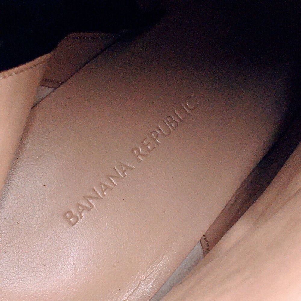 Banana Republic Womens Leopard Print Calf Hair Bootie Brown Leather Ankle Sz 8 - Picture 8 of 10